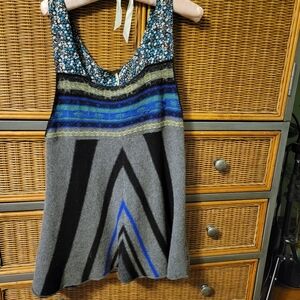 Free People wool blend (83% wool) hippie boho Scandinavian tank top